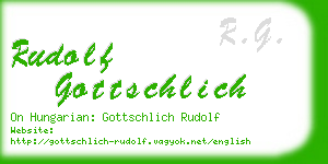 rudolf gottschlich business card